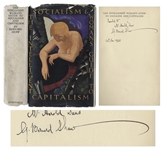 George Bernard Shaw Signed First Edition of His Magnum Opus, The Intelligent Womans Guide to Socialism and Capitalism
